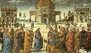 Pietro Perugino Christ Delivering the Keys to St.Peter oil painting artist
